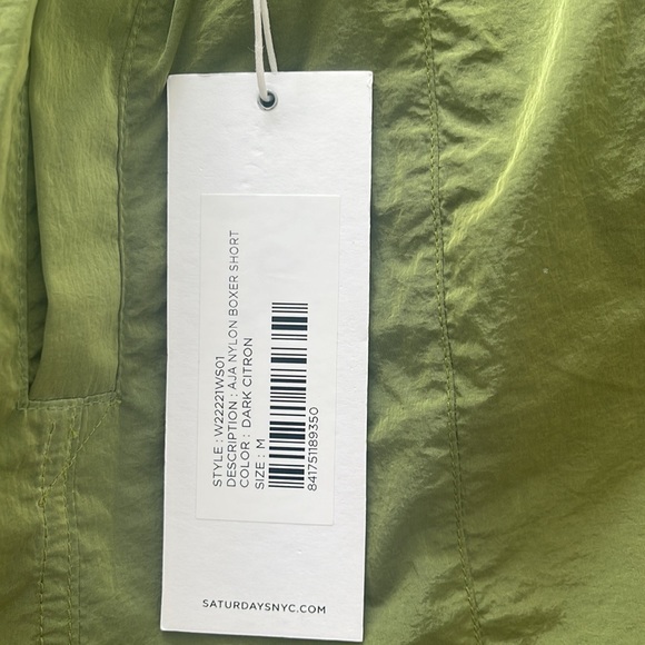 Saturdays New York City Aja Nylon Boxer Short Size M - Picture 2 of 5